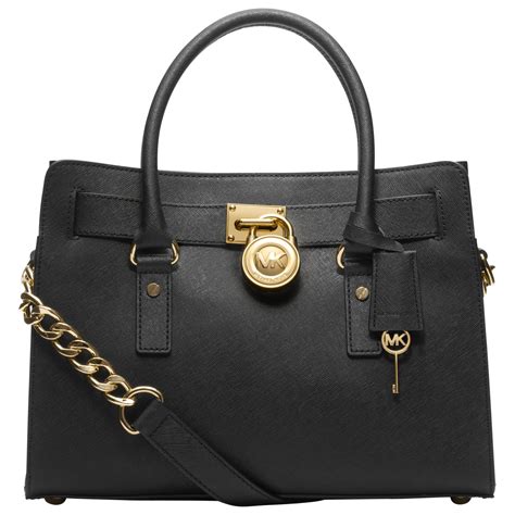 michael kors medium black handbag|michael kors opened satchel purse.